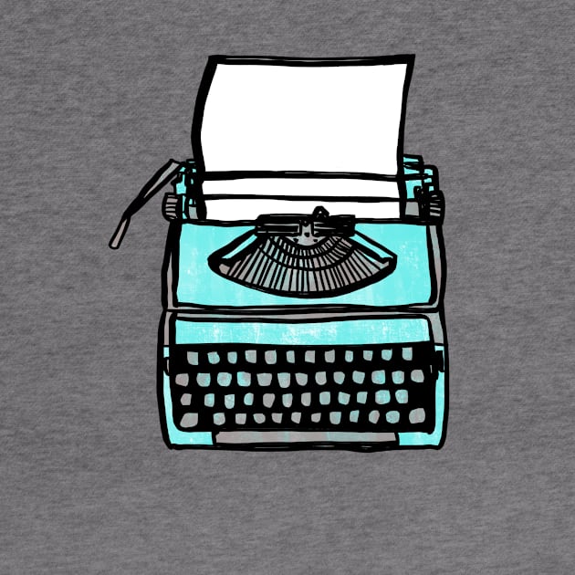 Vintage Typewriter: Old Fashioned Retro Hipster T-Shirt by Tessa McSorley